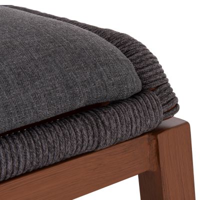 Бар стол  Howard тъмносиво въже 47.5x55x94.5Hсм.