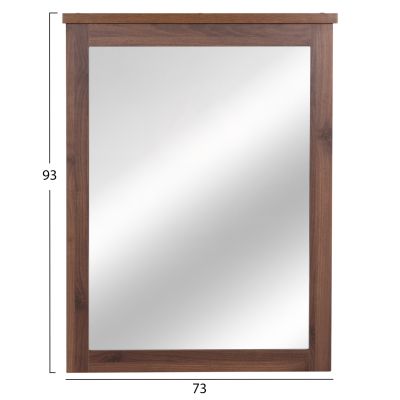 MIRROR CARYS HM314.11 MELAMINE IN WALNUT 73x4(thickness)x93Hcm.