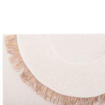 WALL DECOR PANEL RECTANGLE SERIES SANTORINI ΗΜ4535 MDF IN OFF WHITE COLOR-DECOR IN BEIGE 48x4.5(thickness)x60Hcm.