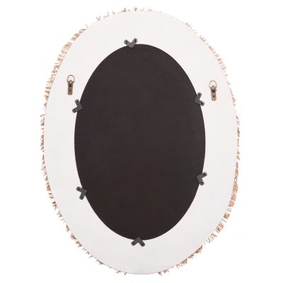 WALL MIRROR SERIES SANTORINI HM4528 MDF IN OFF WHITE-DECOR IN BEIGE 60x2x80Hcm.