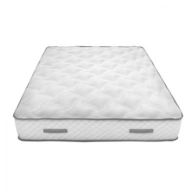 MATTRESS FRESH ΗΜ11345.150, WITH CONTINUOUS SPRINGS (BONNELL) IN DOUBLE DIMENSION AND DOUBLE SIDED, IN WHITE COLOR