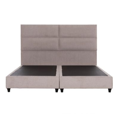 BED KING-SIZE MILO MADE OF BEIGE FABRIC HM628.32 FOR MATTRESS 180x200cm.