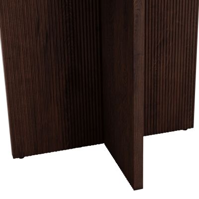 DINING TABLE ROUND SKY HM18331 CERAMIC TOP IN TRAVERTINE STONE LOOK Φ120x76Hcm.