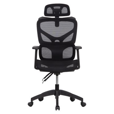 OFFICE CHAIR APEX HM1227.01 BLACK MESH FABRIC & PP 70x66x113-130Hcm.