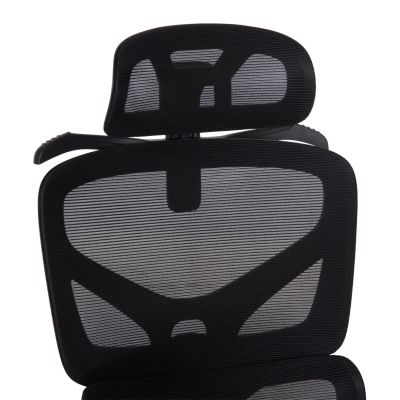 OFFICE CHAIR APEX HM1227.01 BLACK MESH FABRIC & PP 70x66x113-130Hcm.