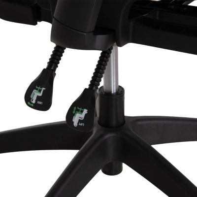 OFFICE CHAIR APEX HM1227.01 BLACK MESH FABRIC & PP 70x66x113-130Hcm.