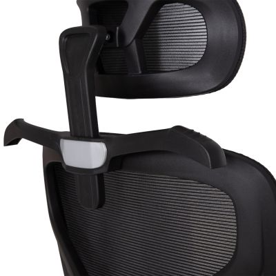 OFFICE CHAIR APEX HM1227.01 BLACK MESH FABRIC & PP 70x66x113-130Hcm.