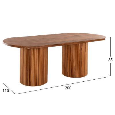 ТРАПЕЗНА МАСА DREMA 200Χ110Χ77.5Hcm