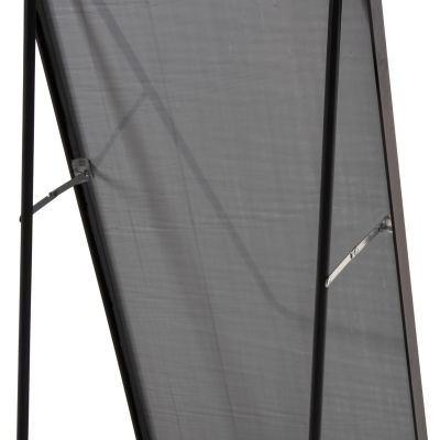 FLOOR STANDING MIRROR BOELY HM9577.01 ALUMINUM FRAME IN BLACK COLOR 40x35x160Hcm.