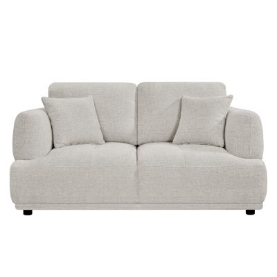 SOFA 2-SEATER STRUCTO HM3330.02 LIGHT BEIGE FABRIC 168x94x88Hcm.