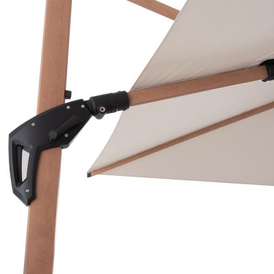 PROFESSIONAL UMBRELLA JAVANTE HM6622.02 HEAT TRANSFER ALUMINUM--BEIGE SHADE 3x3x2.56Hm