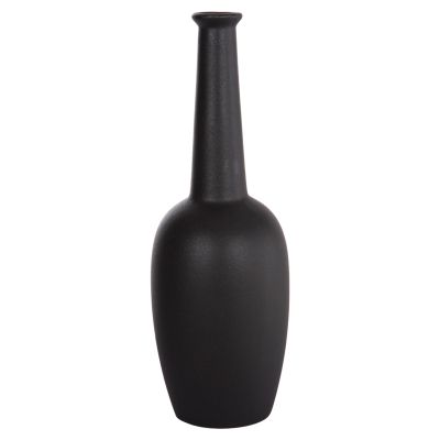 CERAMIC TABLE DECOR ELENDIL HM4592.02 BLACK MATTE Φ10x30Hcm.