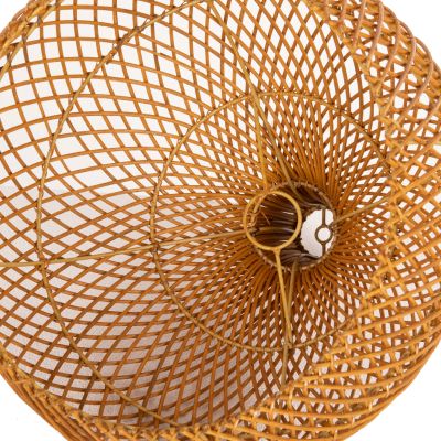 CEILING PENDANT LAMP HM7881 RATTAN IN NATURAL COLOR Φ41x137Hcm.