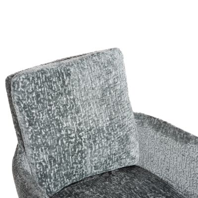 DINING ARMCHAIR SWIVEL BLANS HM9942.03 MINT BOUCLE FABRIC-METAL LEGS 62x60x90Hcm.