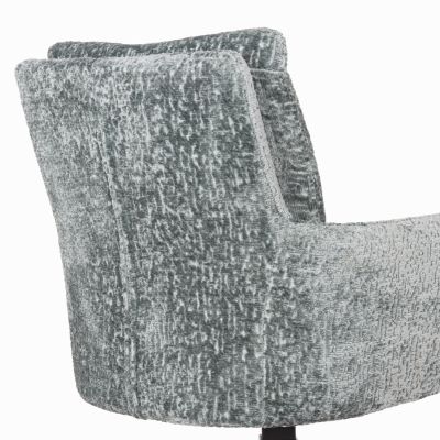 DINING ARMCHAIR SWIVEL BLANS HM9942.03 MINT BOUCLE FABRIC-METAL LEGS 62x60x90Hcm.
