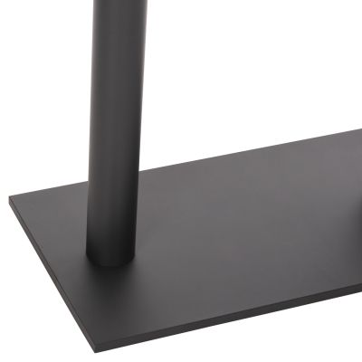 БАЗА ЗА БАР МАСА СРЕДНА ВИСОЧИНА МАТИРАНА СИВА МЕТАЛНА 2-СТОЛБА 40Χ80Χ90Hcm.