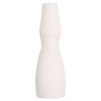 CERAMIC TABLE DECOR ISIL HM4598.01 OFF WHITE WITH CRYSTALLIZATION 26x9.5x29.5Hcm.