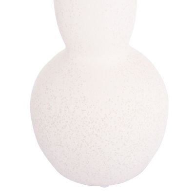 CERAMIC TABLE DECOR GALAD HM4616.01 OFF WHITE WITH CRYSTALLIZATION Φ11x26Hcm.