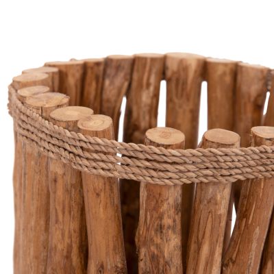 TABLE LAMP CYLINDRICAL GWYN HM4435 DRIFTWOOD BRANCHES IN NATURAL COLOR Φ18,5x28,5Hcm.