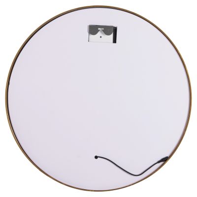 WALL MIRROR ROUND HM9580.30 ALUMINUM IN GOLD-LED LIGHT Φ60x3cm.