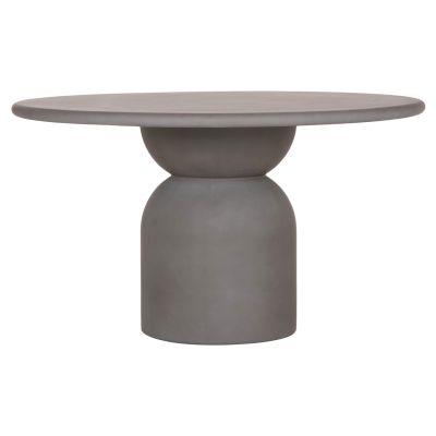 КРЪГЛА ТРАПЕЗАРНА МАСА KAZVIN -СИВ --Φ130x75Hсм.