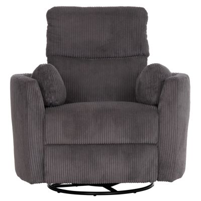 ARMCHAIR RELAX/BREASTFEEDING VELMORA HM3300.01 GREY STRIPED FABRIC 100x90x100Hcm.