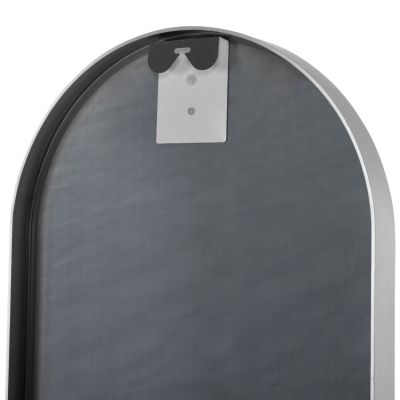 WALL MIRROR HM9581.40 TALL OVAL SILVER ALUMINUM FRAME 38,5x4x149Hcm.