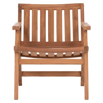 LOUNGE ARMCHAIR ARANIA HM6617 TEAK WOOD IN NATURAL 59x65x69Hcm.
