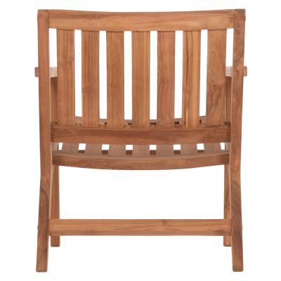 LOUNGE ARMCHAIR ARANIA HM6617 TEAK WOOD IN NATURAL 59x65x69Hcm.