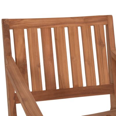 LOUNGE ARMCHAIR ARANIA HM6617 TEAK WOOD IN NATURAL 59x65x69Hcm.