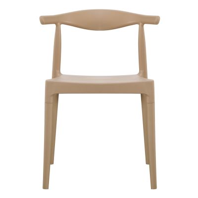OUTDOOR DINING CHAIR ALOR HM6624.04 POLYPROPYLENE IN CAPPUCCINO 47x55x74.5Hcm.
