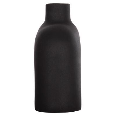 CERAMIC TABLE DECOR ISIL HM4600.02 MATTE BLACK 27x9,5x22,5Η cm.