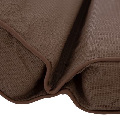 BEACH LOUNGER KORINOS HM10773.04T PINE WOOD IN WALNUT--CUSHION IN MOCHA 79x204x80Hcm.