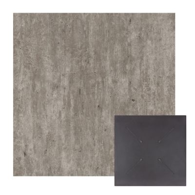 SQUARE HPL TABLETOP HM5839.37 CONCRETE 80x80cm.