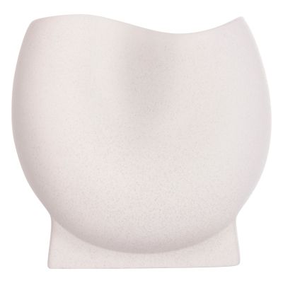 CERAMIC TABLE DECOR GLAZE HM4610.01 OFF WHITE WITH CRYSTALLISATION 26x14x25Hcm