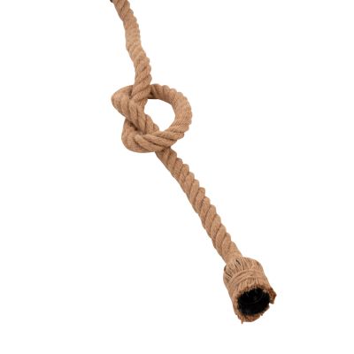 CEILING PENDANT LAMP WITH LIGHT BULB HM11932.01--ROPE 1M LONG AND 2cm THICK-E27 SOCKET