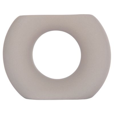 CERAMIC TABLE DECOR ELLIPTO HM4646.03 MATTE GREY 18x6.5x14Hcm.