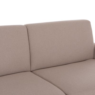 SOFABED WITH FOLDABLE MATTRESS ETUDINE HM3311.02 BEIGE FABRIC 190x98x90Hcm