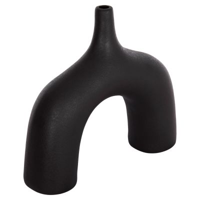 CERAMIC TABLE DECOR SERIES ISIL HM4601.02 MATTE BLACK 35x10x32.5Hcm.