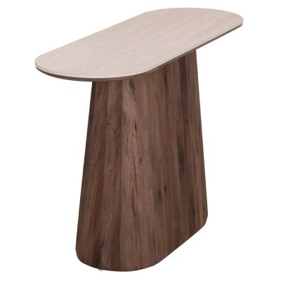 CONSOLE WALDEN HM18439 CERAMIC TOP IN TRAVERTINE COLOR--MDF BASE IN WALNUT 120x40x76Hcm.