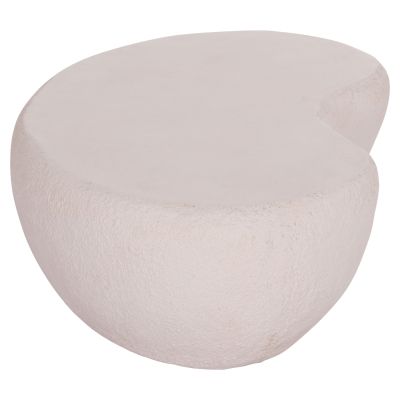 COFFEE TABLE GERSON HM18151.02S FIBER CEMENT IN WHITE--104x72x40Hcm.