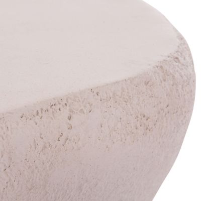 COFFEE TABLE GERSON HM18151.02S FIBER CEMENT IN WHITE--104x72x40Hcm.