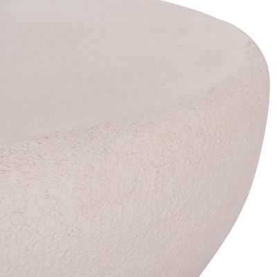 COFFEE TABLE GERSON HM18151.02S FIBER CEMENT IN WHITE--104x72x40Hcm.