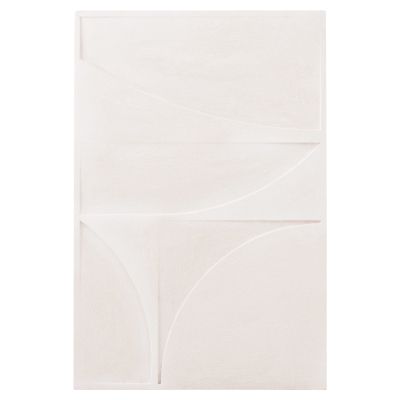 WALL DECOR PANEL SERIES SANTORINI HM4505 MDF IN OFF-WHITE COLOR 80x4(thickness)x120Hcm.