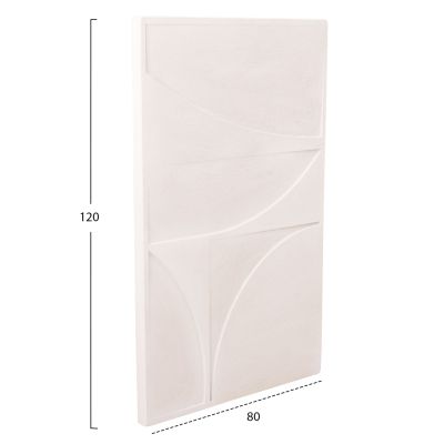 WALL DECOR PANEL SERIES SANTORINI HM4505 MDF IN OFF-WHITE COLOR 80x4(thickness)x120Hcm.