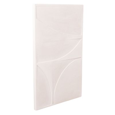 WALL DECOR PANEL SERIES SANTORINI HM4505 MDF IN OFF-WHITE COLOR 80x4(thickness)x120Hcm.