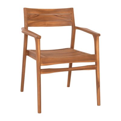 ARMCHAIR BOZZY HM9935 SOLID TEAK WOOD IN NATURAL 58x61x80.5H