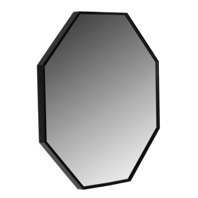 WALL MIRROR HM9583.01 OCTAGON BLACK ALUMINUM FRAME 55,5x2,5x55,5Hcm.