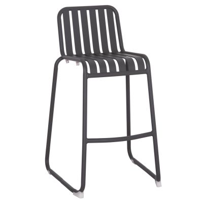 Бар стол Rachel - сив цвят 47x56.5x98.5всм.