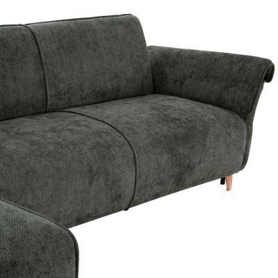 Ъглов разтегателен диван MAILO – зелен 300x145x80Всм.